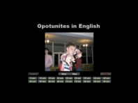 Оболочка для видеоурока Opotunites in English. Выполнена в среде Mediator Pro.